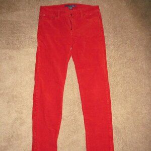Polo Ralph Lauren Sport Corduroy Pants Women's Size 10 Cherry Red